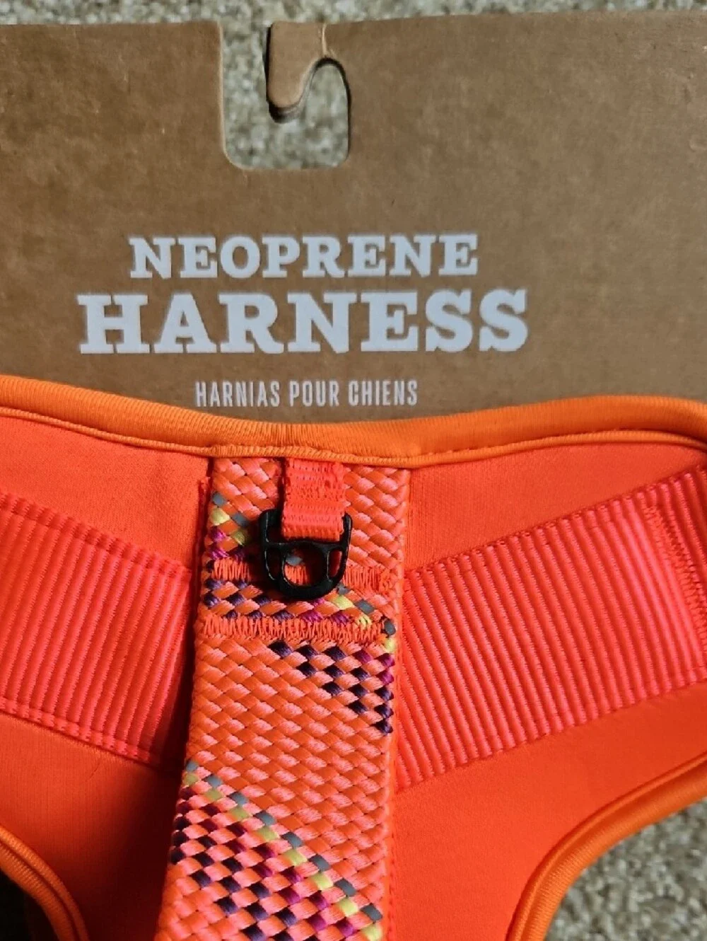 NWT Arcadia Trail Size X-Large Bright Orange Neoprene Dog Harness